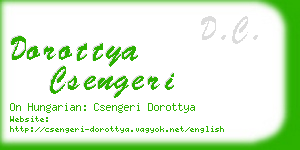 dorottya csengeri business card